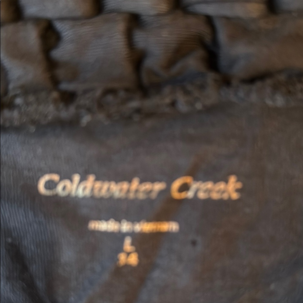 Navy Blue Ruffled Open Cardigan Shrug - Picture 2 of 3